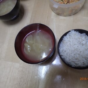 えのきと白菜の味噌汁